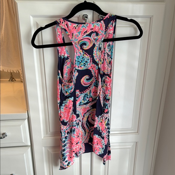 Lilly Pulitzer Pink and Navy Tank Top - Picture 3 of 3